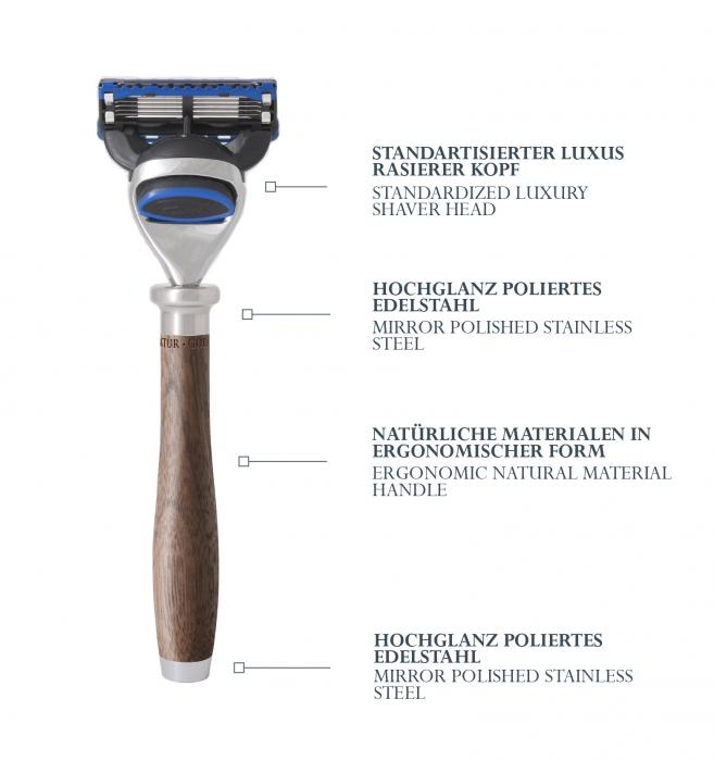 Fusion 5  Razor Set, Yak Horn