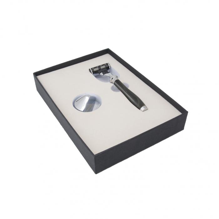 Mach 3 Razor with Stand, Cow Horn