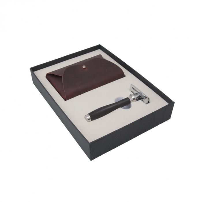 Safety Razor Travel Set, Sandalwood