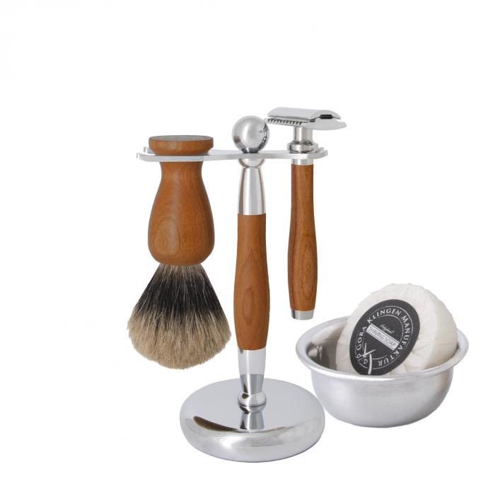 Safety Razor Set, Plum Wood
