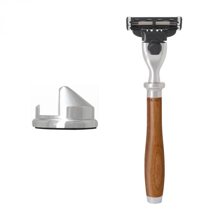 Mach 3 Razor with Stand, Plum Wood