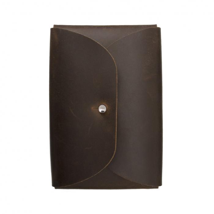 Leather Case for Safety Razor, Coffee Color