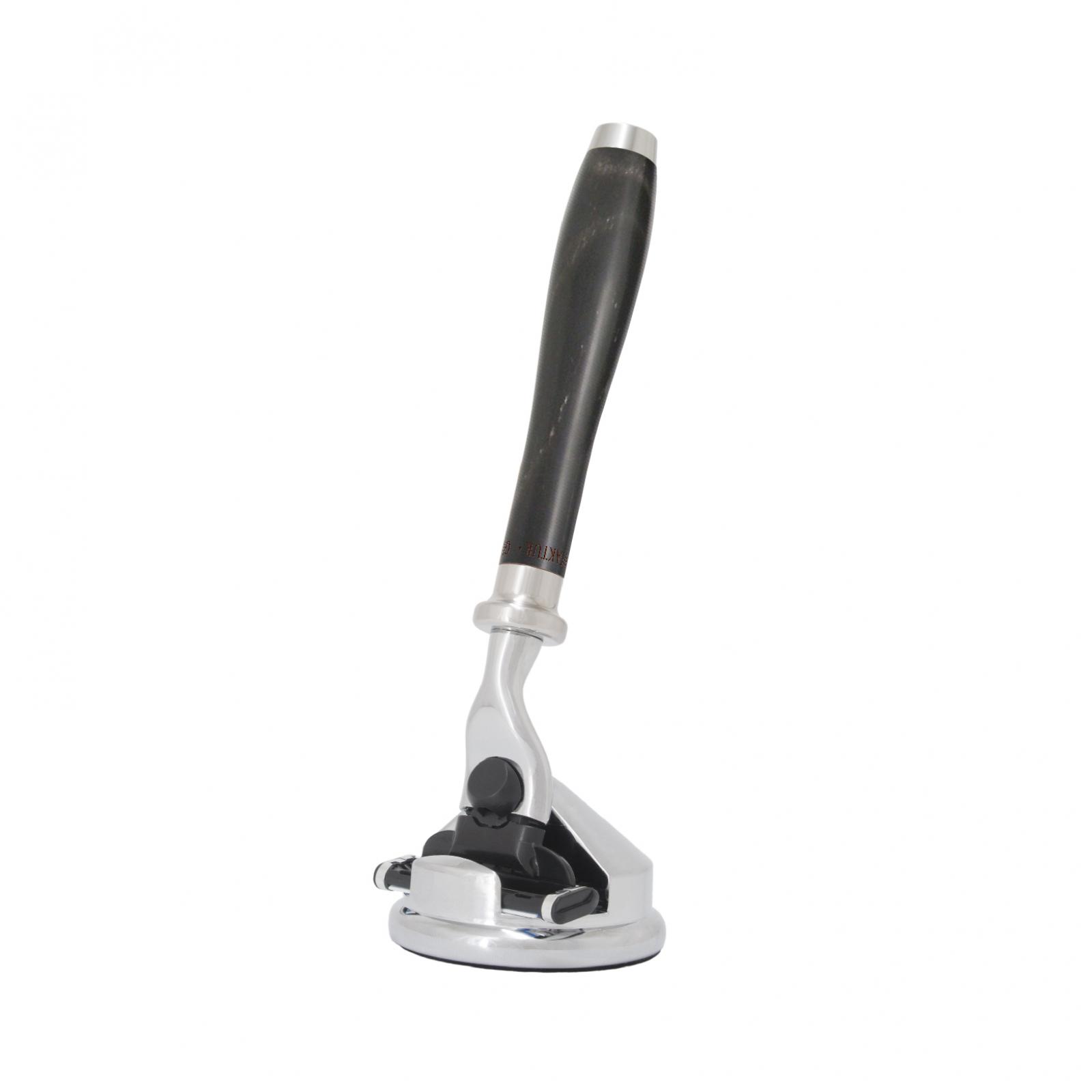 Mach 3 Razor with Stand, Cow Horn
