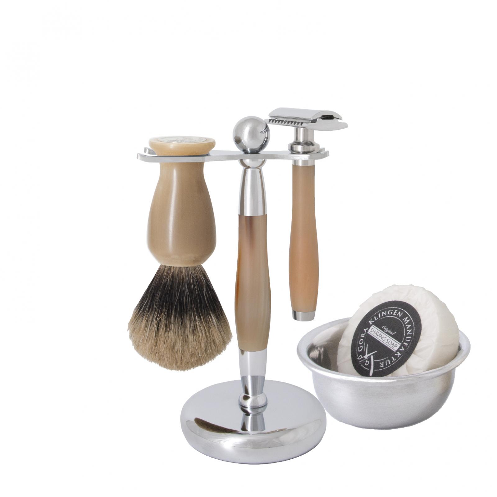 Safety Razor Set, Yak Horn