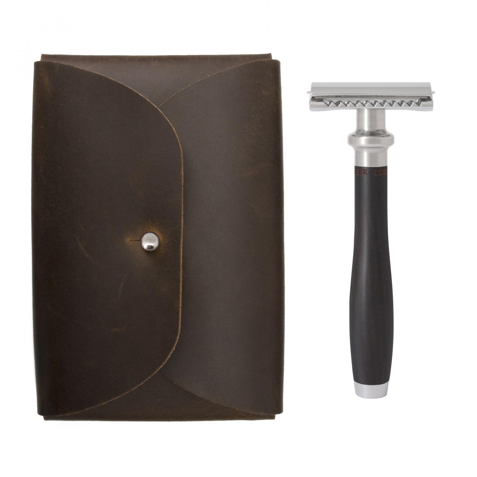 Safety Razor Travel Set, Sandalwood