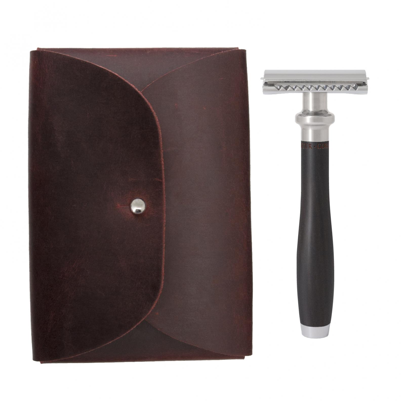 Safety Razor Travel Set, Sandalwood